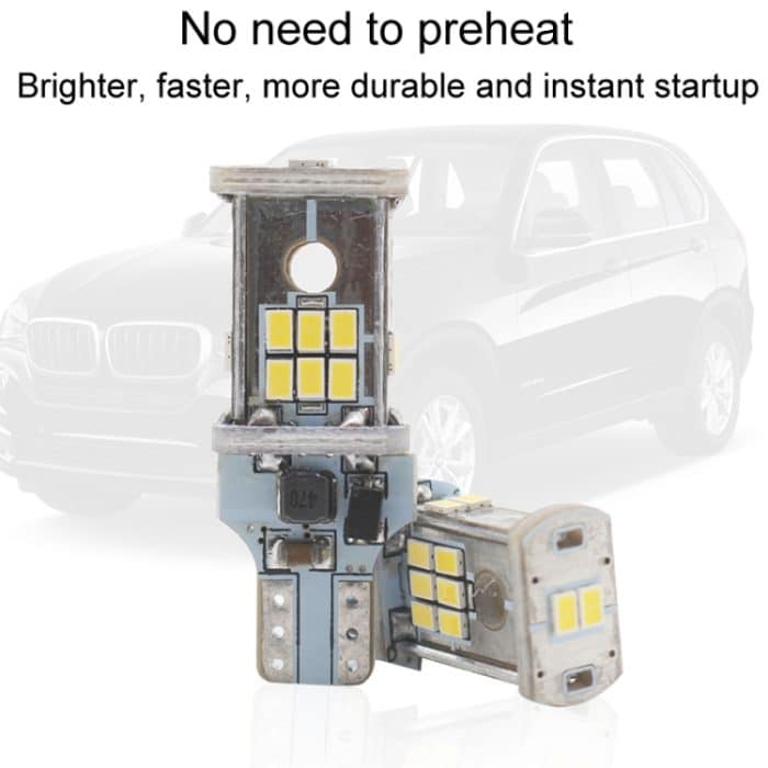 2 Stück Kfz-LED-Rückfahrscheinwerfer dekodieren Induktions-Breitspannungs-Bremslichter – Bild 6