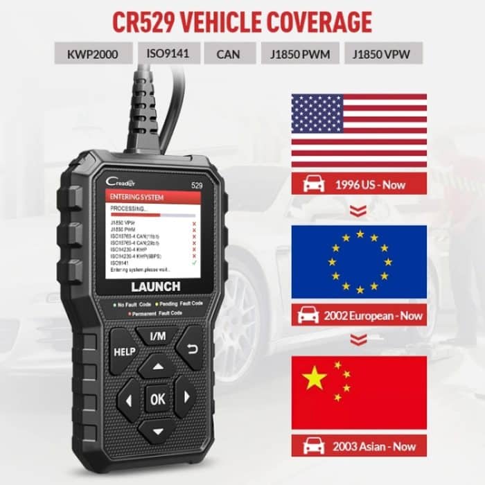 Starten Sie Creader CR529 OBD2-Automotor-Fehlertester-Codescanner – Bild 8