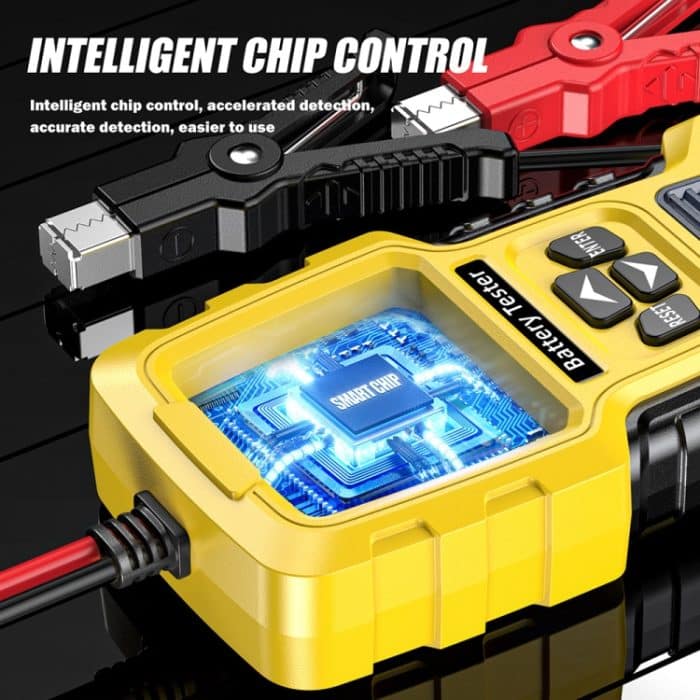 FOXSUR 12V/24V Kfz-Blei-Säure-Batterie-Innenwiderstands-Schnellanalysator, Yellow – Bild 8