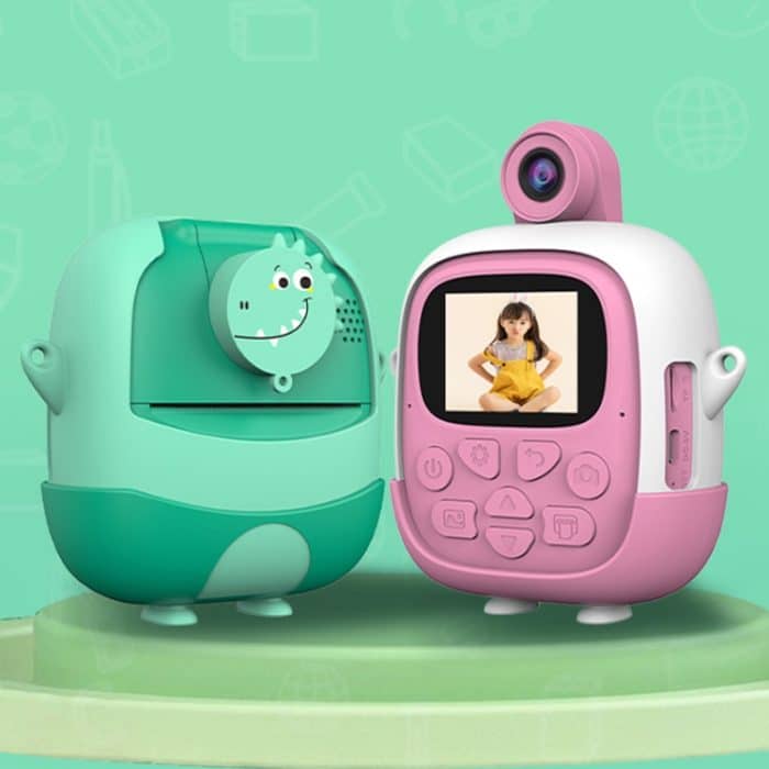 A19B 2,0-Zoll 720P HD Reversible Kamera Cartoon Kinder Mini Digitaldruck Kamera – Bild 2