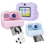 M8 2,4-Zoll 1080P HD 2400W Pixel Dual-Kamera Kinder Thermodruckkamera, Pink, Blue, Purple, Pink+32GB, Blue+32GB, Purple+32GB – Bild 2