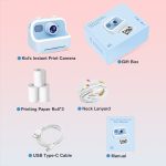 M8 2,4-Zoll 1080P HD 2400W Pixel Dual-Kamera Kinder Thermodruckkamera, Pink, Blue, Purple, Pink+32GB, Blue+32GB, Purple+32GB – Bild 14