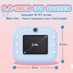 M8 2,4-Zoll 1080P HD 2400W Pixel Dual-Kamera Kinder Thermodruckkamera, Pink, Blue, Purple, Pink+32GB, Blue+32GB, Purple+32GB – Bild 4