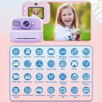 M8 2,4-Zoll 1080P HD 2400W Pixel Dual-Kamera Kinder Thermodruckkamera, Pink, Blue, Purple, Pink+32GB, Blue+32GB, Purple+32GB – Bild 6
