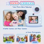 M8 2,4-Zoll 1080P HD 2400W Pixel Dual-Kamera Kinder Thermodruckkamera, Pink, Blue, Purple, Pink+32GB, Blue+32GB, Purple+32GB – Bild 10