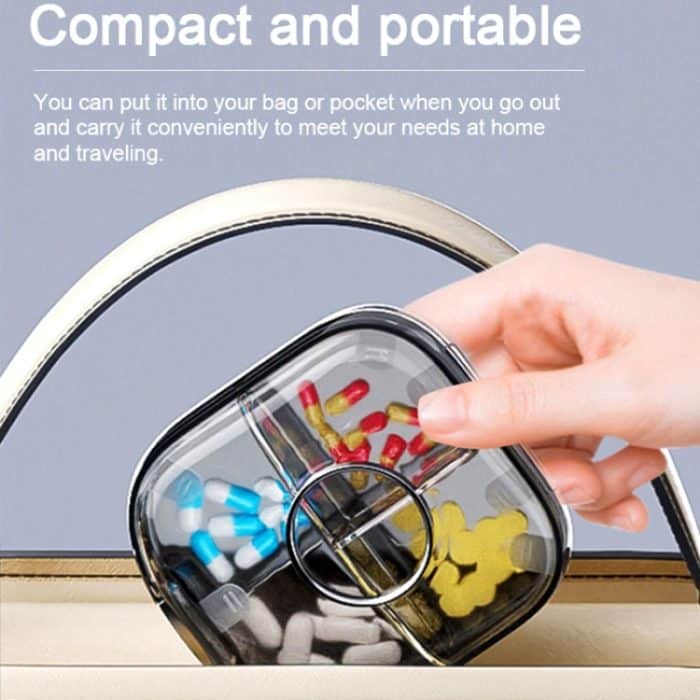Multifunktionaler tragbarer Mini-Pillenspender-Organizer – Bild 7