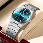 BINBOND B102 Freizeit-Quarzuhr mit zwei Kalendern und leuchtender Wasserdichtigkeit, White Steel-Blue, White Steel-Green, White Steel-Black, White Steel-White, Inter-Rose-Gold-Blue, Inter-Rose-Gold-Black, Inter-Rose-Gold-White, Inter-Rose-Gold-Green... – Bild 7