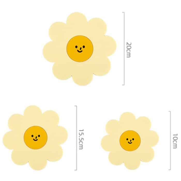 Sonnenblume Niedliche PVC Wärmedämmmatte Haushalt Hochtemperaturbeständige Tischunterlage, Yellow Small, Purple Small, Brown Small, Yellow Medium, Purple Medium, Brown Medium, Yellow Large, Purple Large, Brown Large – Bild 3