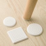 4 teile/satz Stille Und Verschleiß Beständig Stuhl Fuß Abdeckung Haushalt Hocker Anti-Slip Schutz Pads, 60mm Round white, 50mm Round Almond Color, 50mm Round Coffee Color, 50mm Square White, 60mm Square Almond Color, 60mm Square Coffee Color – Bild 2