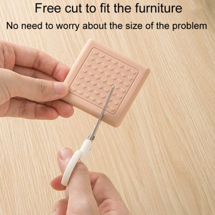 4 teile/satz Stille Und Verschleiß Beständig Stuhl Fuß Abdeckung Haushalt Hocker Anti-Slip Schutz Pads, 60mm Round white, 50mm Round Almond Color, 50mm Round Coffee Color, 50mm Square White, 60mm Square Almond Color, 60mm Square Coffee Color – Bild 5