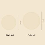 Runde Wärmedämmmatten für den Haushalt, für die Küche, hochtemperaturbeständiges Silikonpad, Bowl Pad Brown, Bowl Pad White, Bowl Pad Green, Pot Pad Brown, Pot Pad White, Pot Pad Green – Bild 3