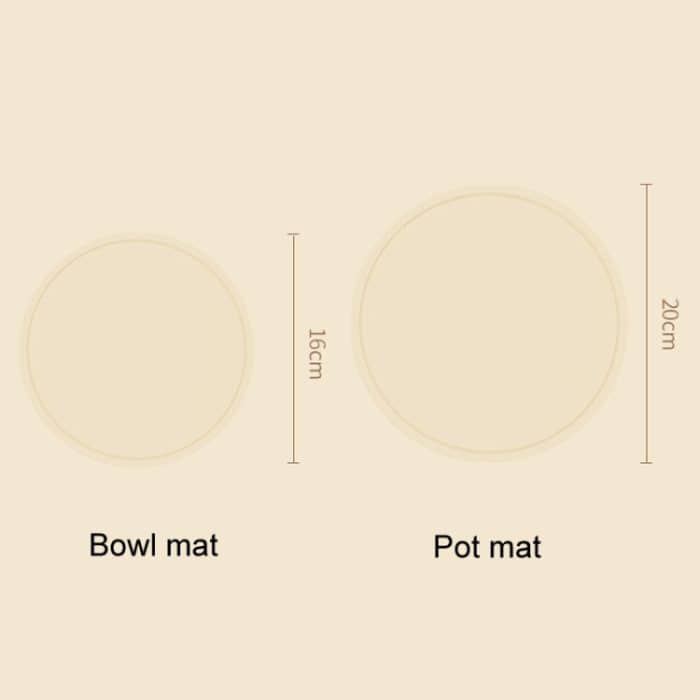 Runde Wärmedämmmatten für den Haushalt, für die Küche, hochtemperaturbeständiges Silikonpad, Bowl Pad Brown, Bowl Pad White, Bowl Pad Green, Pot Pad Brown, Pot Pad White, Pot Pad Green – Bild 3