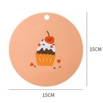 Haushalt Cartoon Wärmedämmung Matte Küche Hohe Temperatur Beständig Backen Tischsets, Bread, Cake, Eggbeater, Biscuits – Bild 3