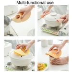 Haushalt Cartoon Wärmedämmung Matte Küche Hohe Temperatur Beständig Backen Tischsets, Bread, Cake, Eggbeater, Biscuits – Bild 9