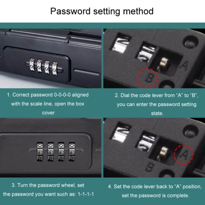 Outdoor Wasserdicht Strand Passwort Box Schwimmbad Handy Schlüssel Safe – Bild 9