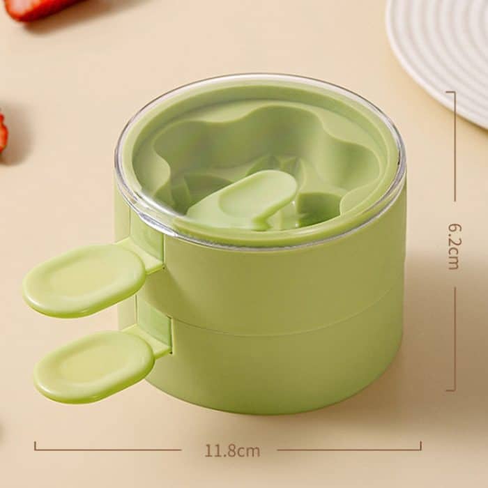 Hausgemachte Dual-Layer-Eiscreme-Form Sommer DIY Frozen Silikon Eisbox – Bild 3