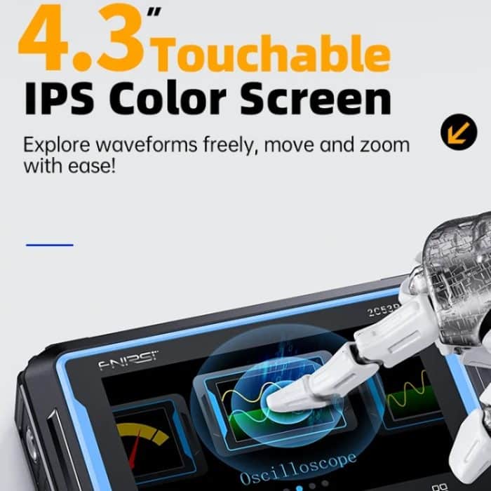 FNIRSI 2C53P Zweikanal-Flachbildschirm-Digitaloszilloskop-Multimeter-Signalgenerator 3 in 1, 2C53P – Bild 7
