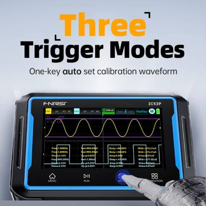 FNIRSI 2C53P Zweikanal-Flachbildschirm-Digitaloszilloskop-Multimeter-Signalgenerator 3 in 1, 2C53P – Bild 9