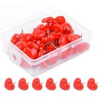 Liebe Kunststoff Ohrstecker DIY Büro Schule bunte Pins, 100pcs /Box 7.9x5.8x3cm, 100pcs /Box 10.6x7.8x1.8cm