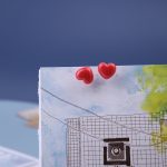 Liebe Kunststoff Ohrstecker DIY Büro Schule bunte Pins, 100pcs /Box 7.9x5.8x3cm, 100pcs /Box 10.6x7.8x1.8cm – Bild 6