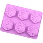 6 Grids Bee Hive Silikon Kuchen Formen Handgemachte Aroma Seife Form, 6 Grids Bee Hive – Bild 2