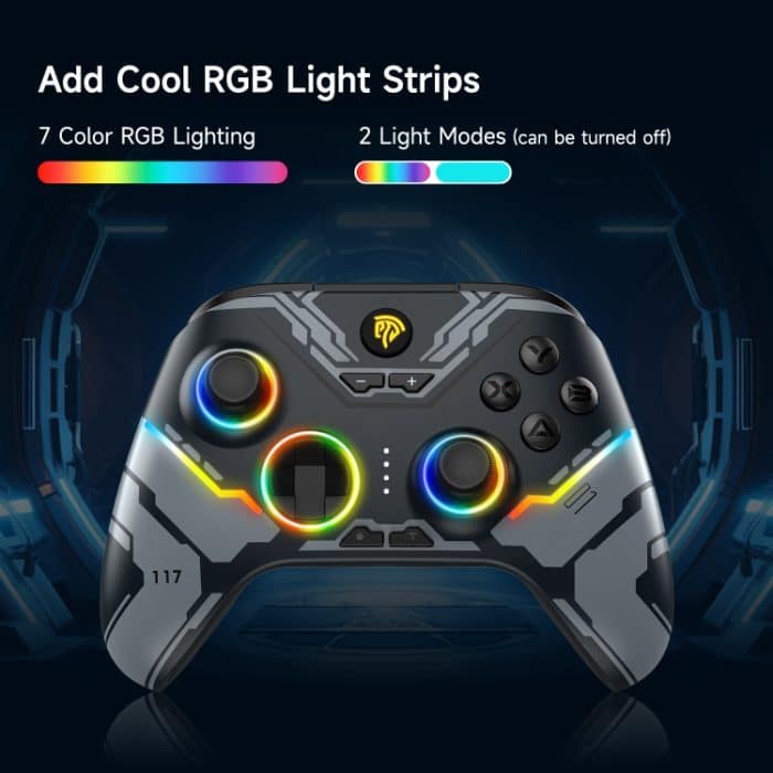 EasySMX X15 Hall Joystick Trigger RGB Kabelloses Gamepad – Bild 3