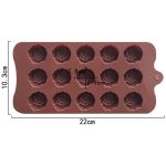 15 Grids Dimensional Rose Schokolade Mould Silikon Handgemachte Seife Formen, 15 Grids Rose Chocolate – Bild 3