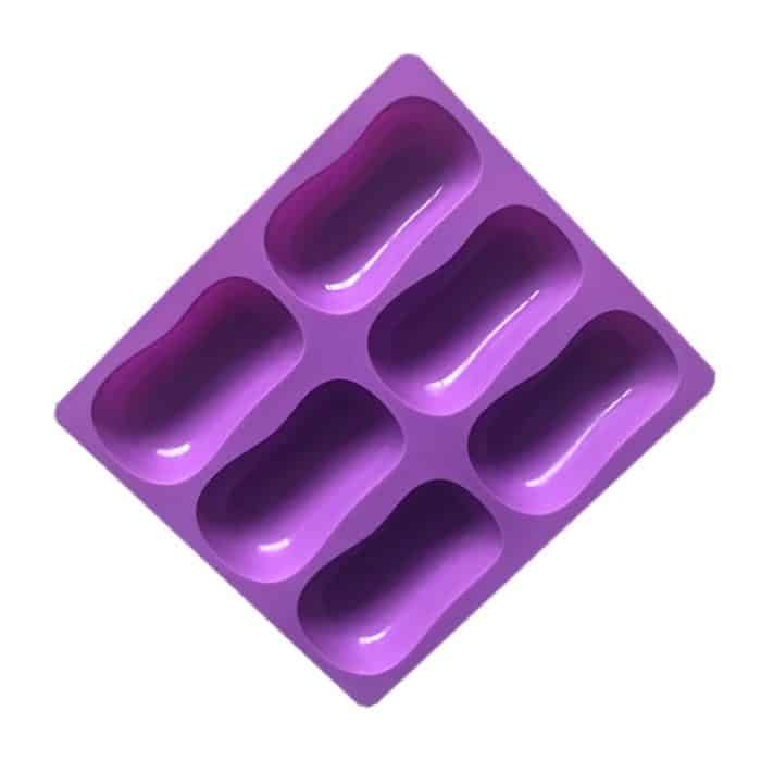 6 Grids Handgemachte Aromatherapie Seife Mould Backen DIY Silikon Formen, 6 Grids Soap Mould – Bild 1