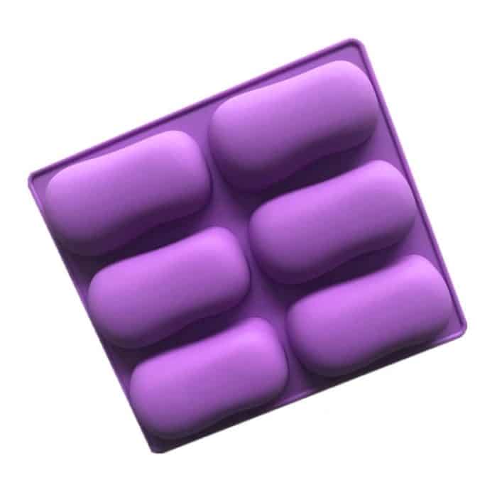 6 Grids Handgemachte Aromatherapie Seife Mould Backen DIY Silikon Formen, 6 Grids Soap Mould – Bild 3