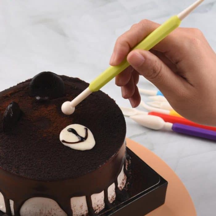 9 in 1 Kunststoff Fondant Skulptur Stift Werkzeuge Keramik Ton Sculpting Modellierung Werkzeuge – Bild 4