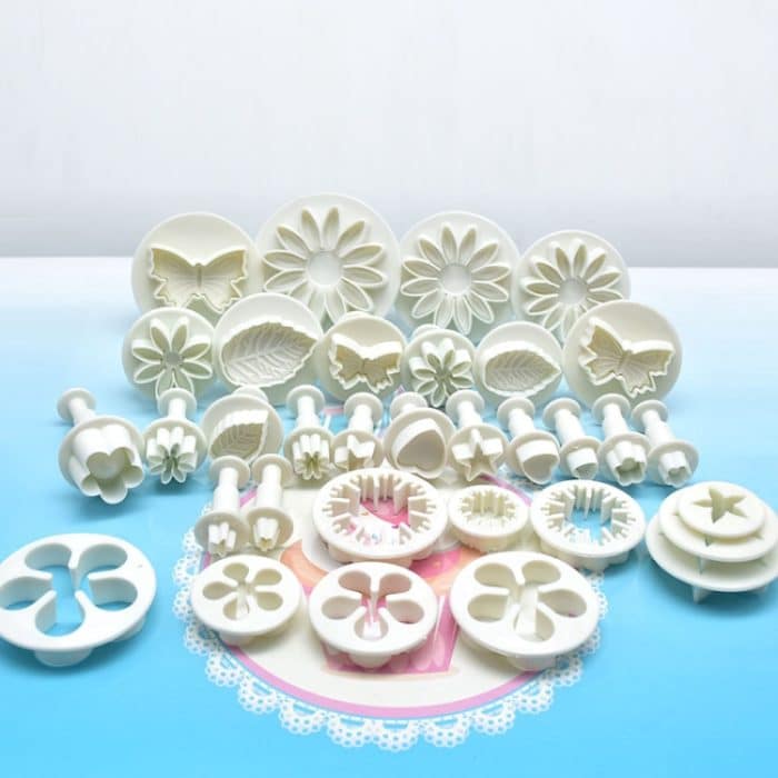 114 in 1 Fondant Kuchen Backen Dekorieren Werkzeuge Plunger Cutters Blume Formen Set – Bild 2
