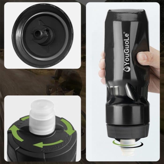 YouGuoLe 600ml PP5 Kunststoff Outdoor Fahrrad Radfahren Fitness Squeeze Wasserbecher – Bild 6