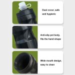 YouGuoLe 600ml PP5 Kunststoff Outdoor Fahrrad Radfahren Fitness Squeeze Wasserbecher – Bild 7