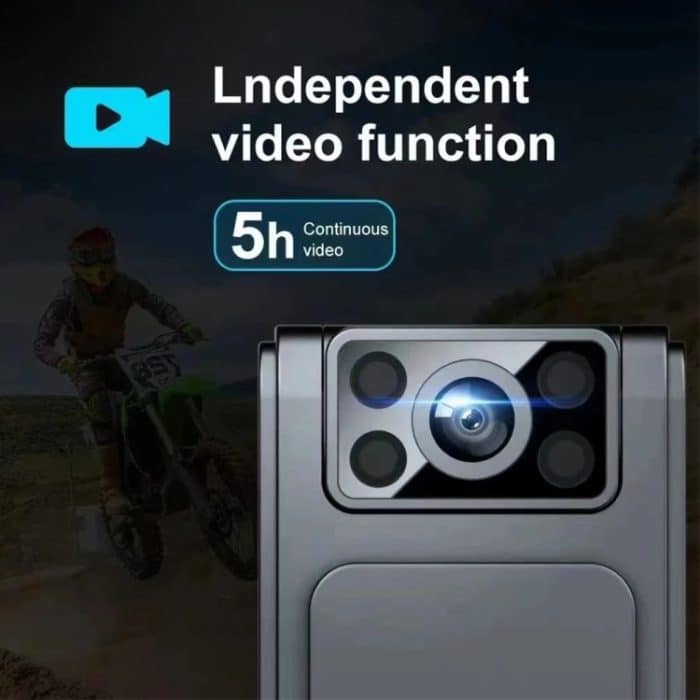 1080P Videorecorder 130-Grad-Weitwinkelobjektivkamera mit rückseitigem Clip Infrarot-Nachtsicht, L8 Wifi Version With 64G Memory Card – Bild 6