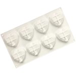 8 Grids Zwei Reihen Herz Schokolade Form DIY Backen Kuchen Werkzeuge