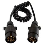 Europäischer 7-poliger 12-Volt-Autoanhängerstecker mit Kabel, 1101