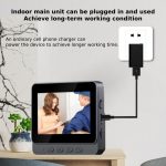 Drahtlose 2,4G Visuelle Gegensprechanlage Türklingel 4,3 zoll IPS Bildschirm mit Kamera Monitor Nachtsicht – Bild 8