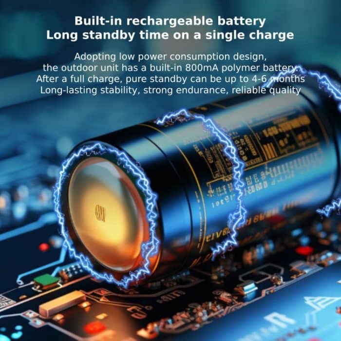 Drahtlose 2,4G Visuelle Gegensprechanlage Türklingel 4,3 zoll IPS Bildschirm mit Kamera Monitor Nachtsicht – Bild 9