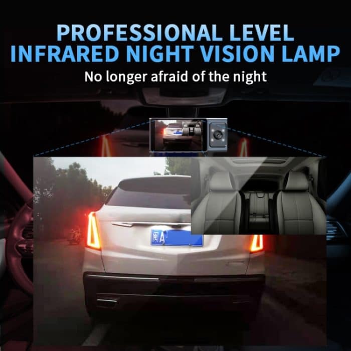 3 Kameraobjektiv 3-Zoll-IPS-Bildschirm WiFi Auto-Dashcam 1080P Nachtsicht-Dashkamera für Autos, 32G, 64G – Bild 7