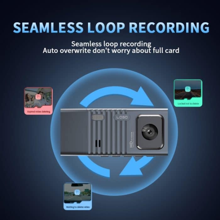 3 Kameraobjektiv 3-Zoll-IPS-Bildschirm WiFi Auto-Dashcam 1080P Nachtsicht-Dashkamera für Autos, 32G, 64G – Bild 9