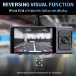 3 Kameraobjektiv 3-Zoll-IPS-Bildschirm WiFi Auto-Dashcam 1080P Nachtsicht-Dashkamera für Autos, 32G, 64G – Bild 10