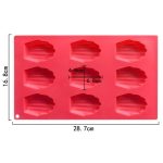 9 Grids Shells Silikon Backformen DIY handgemachte Seife Form – Bild 3