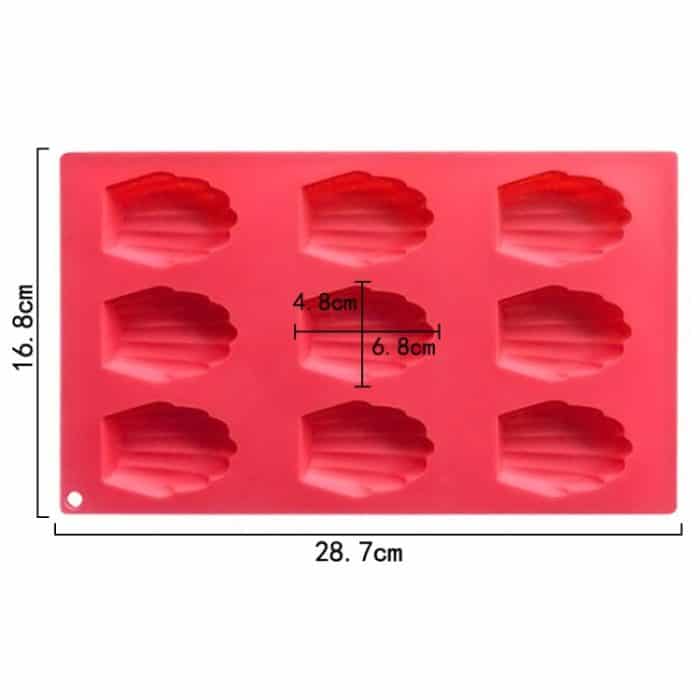 9 Grids Shells Silikon Backformen DIY handgemachte Seife Form – Bild 3