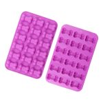 18 Grids Hund Knochen Silikon Backen Kuchen Formen DIY Feuer Farbe Wachs Form, 18 Grids Dog Bone – Bild 2