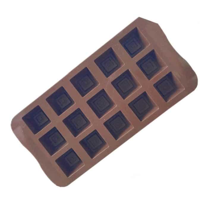 15 Grids Square Seife Form DIY Silikon Schokolade Form, 15 Grids Square – Bild 3
