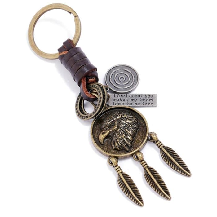 TBD06048822.jpg Adler Retro Persönlichkeit Anhänger Einfache Auto Keychain Zubehör – Bild 1