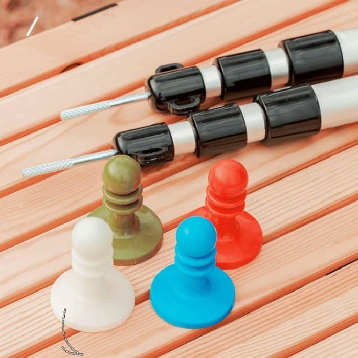 AOTU AT6525 Outdoor Camping Baldachin Pole Thunder Cap Zelt Stützstange Isolierter Kunststoff Schutzhut, Red, Blue, Army Green, White Luminous – Bild 2