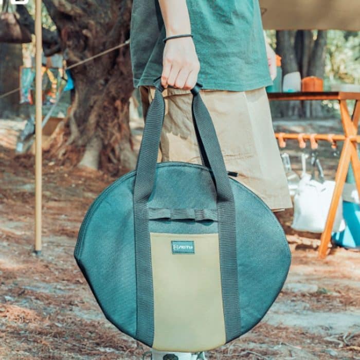 Outdoor Gusseisen Topf Lagerung Tasche Grill Braten Pan Handheld Verdickt Lagerung Tasche, AOTU AT6932 Small, AOTU AT6932 Large – Bild 8