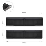 1 paar Küche Silikon Ofen Lagerung Rack Integrierte Röster Gewürz Veranstalter, Black, Gray, Beige – Bild 3