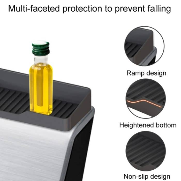 1 paar Küche Silikon Ofen Lagerung Rack Integrierte Röster Gewürz Veranstalter, Black, Gray, Beige – Bild 4